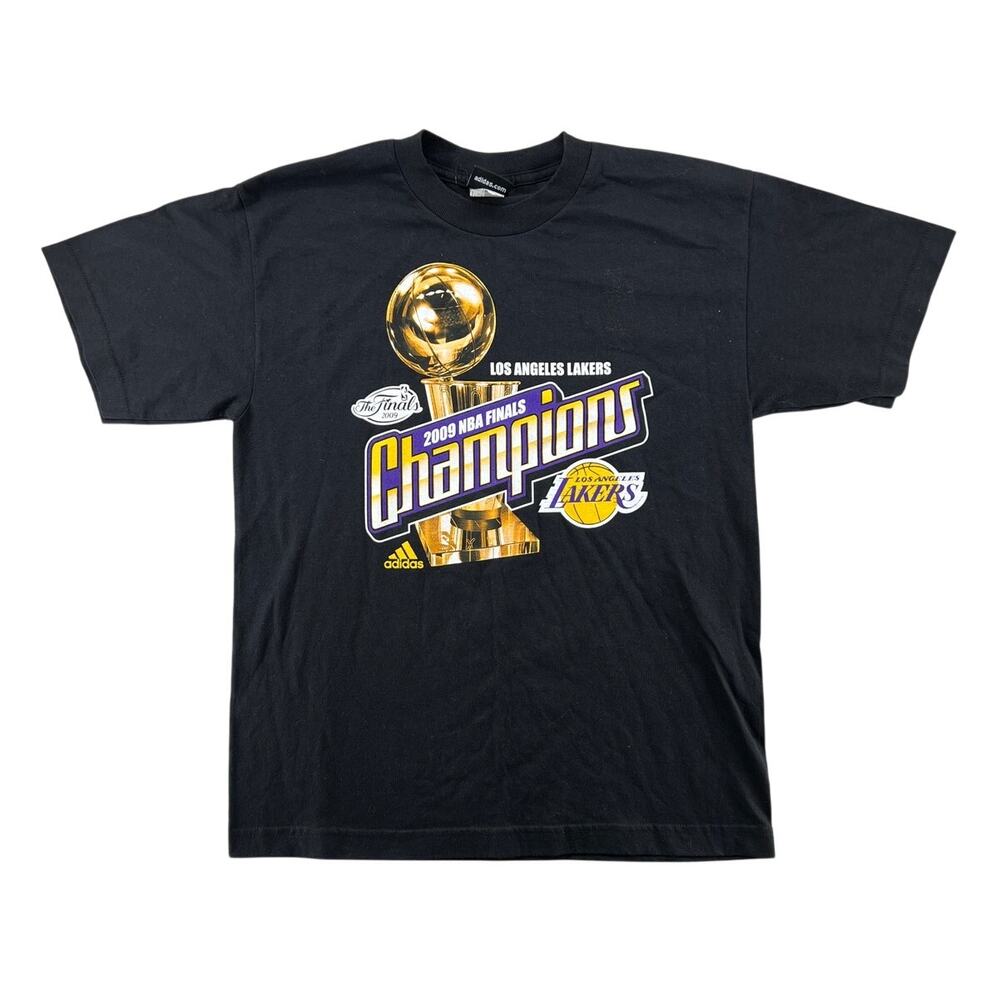 Adidas LA Lakers 2009 NBA Finals Champions Tee Black XL Kobe Era